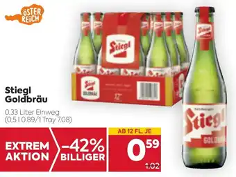 Billa Stiegl Goldbräu 0,33L Angebot