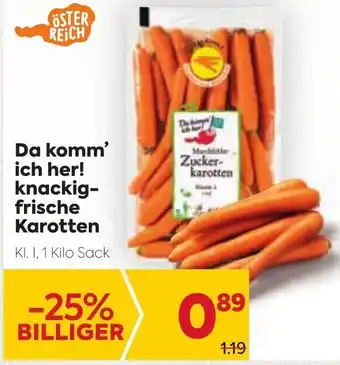 Billa Da Komm'Ich Her! Knackig-Frische Karotten Angebot