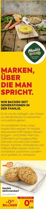 Billa Haubis Aktivweckerl Angebot