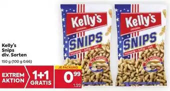 Billa Kelly's Snips Div.Sorten 150g Angebot