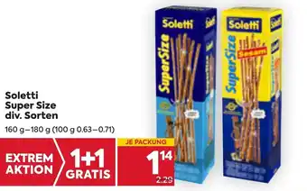 Billa Soletti Super Size Div. Sorten 160-180g Angebot