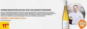 Billa Wiener Gemischter Satz DAC 2020 Vom Weingut Wieninger Angebot