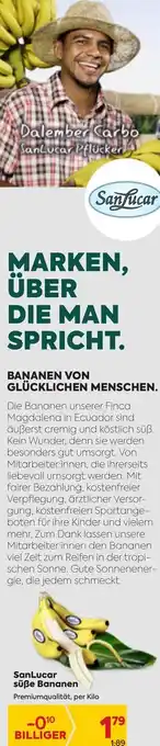 Billa SanLucar Süße Bananen Angebot