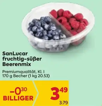 Billa SanLucar Fruchtig-Süße Beerenmix 170g Angebot