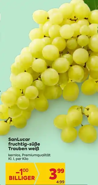 Billa SanLucar Fruchtig-Süße Trauben Weiß Angebot
