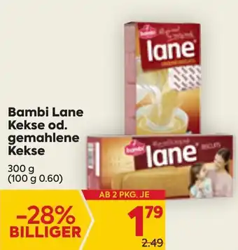 Billa Bambi Lane Kekse Od. Gemahlene Kekse 300g Angebot
