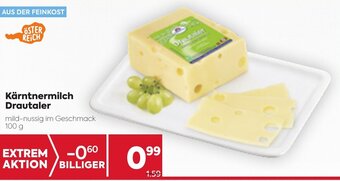 Billa Kärntnermilch Drautaler 100g Angebot
