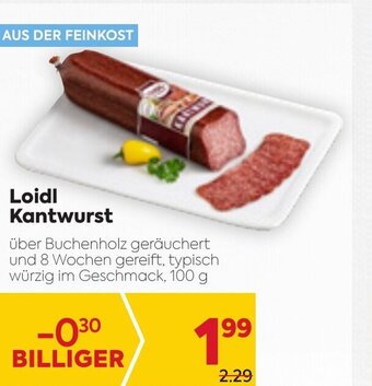 Billa Loidl Kantwurst 100g Angebot