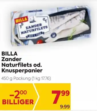 Billa Billa Zander Naturfilets 450g Angebot