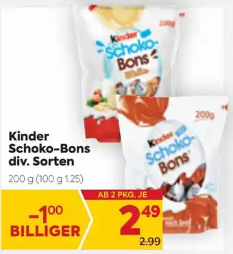 Billa Kinder Schoko-Bons Div. Sorten 200g Angebot