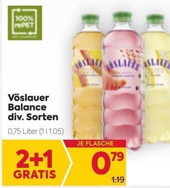 Billa Vöslauer Balance Div. Sorten Angebot