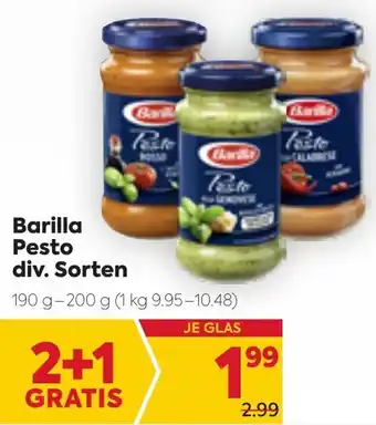Billa Barilla Pesto Div. Sorten 190-200g Angebot