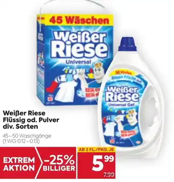 Billa Weißer Riese Flüssig Od. Pulver Div. Sorten Angebot