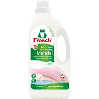 dm Frosch fein- & wollwaschmittel mandel dm 40 waschgänge 1 flasche Angebot