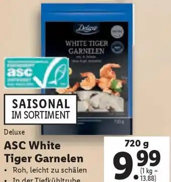 Lidl Deluxe ASC White Tiger Garnelen 720 g Angebot
