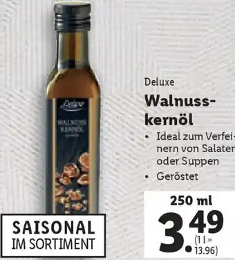 Lidl Deluxe Walnuss-kernöl 250 ml Angebot