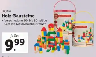 Lidl Playtive Holz-Bausteine Angebot