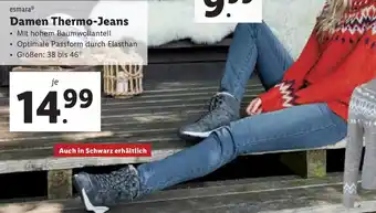 Lidl esmaraⓇ Damen Thermo-Jeans Angebot
