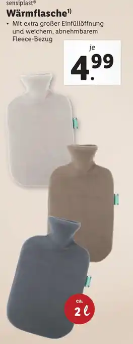 Lidl sensiplast Wärmflasche¹) Angebot