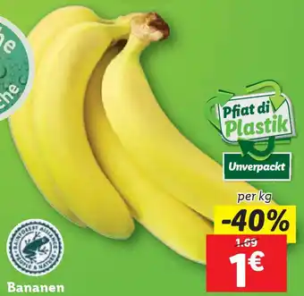 Lidl Bananen per kg Angebot