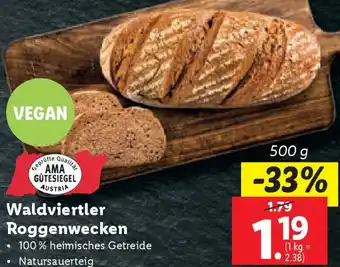 Lidl Waldviertler Roggenwecken 500 g Angebot
