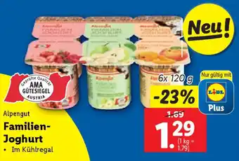 Lidl Alpengut Familien-Joghurt Angebot