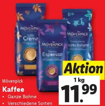 Lidl Mövenpick Kaffee 1 kg Angebot
