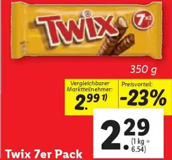 Lidl Twix 7er Pack 350 g Angebot