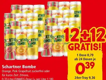 Interspar Schartner Bombe 0,33-Liter-EINWEG-Dose Angebot