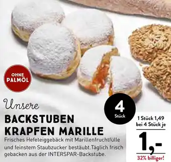 Interspar Unsere BACKSTUBEN KRAPFEN MARILLE Angebot