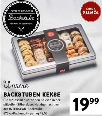 Interspar Unsere BACKSTUBEN KEKSE Angebot