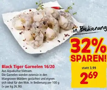 Interspar Black Tiger Garnelen 16/20 per 100 g Angebot