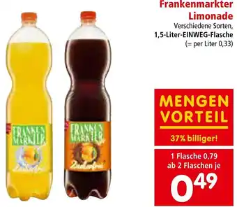 Interspar Frankenmarkter Limonade 1,5 Liter Angebot