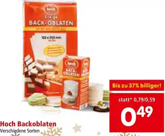 Interspar Hoch Backoblaten Angebot