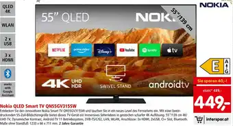 Interspar Nokia QLED Smart TV QN55GV315SW Angebot