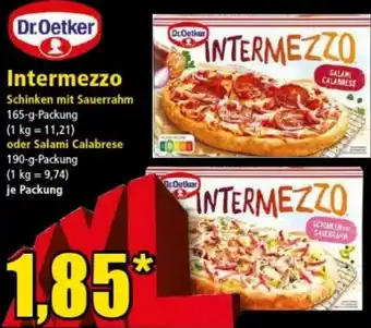 Norma Dr.Oetker Intermezzo Angebot