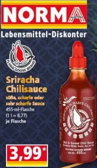 Norma Sriracha Chilisauce Angebot