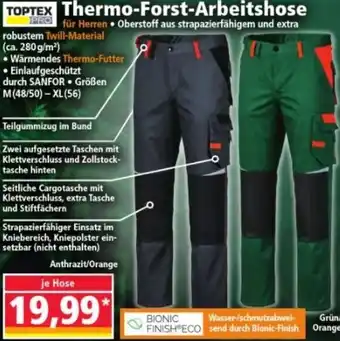 Norma TOPTEX Thermo-Forst-Arbeitshose Angebot