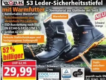 Norma WORK S3 Leder-Sicherheitsstiefel Angebot