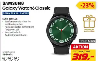Hartlauer SAMSUNG Galaxy Watch6 Classic Angebot