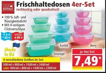 Norma Frischhaltedosen 4er-Set Angebot