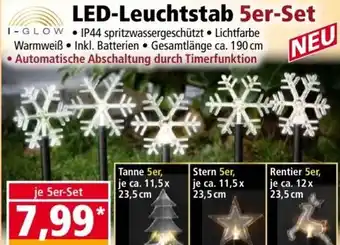 Norma LED-Leuchtstab 5er-Set Angebot