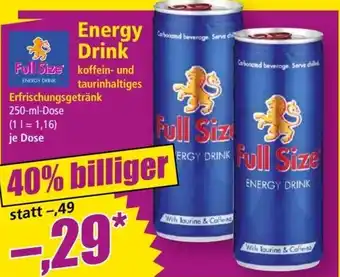 Norma Energy Drink Angebot