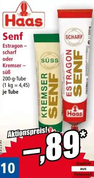 Norma Haas Senf Angebot