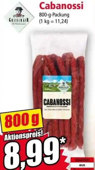 Norma Cabanossi 800-g-Packung Angebot