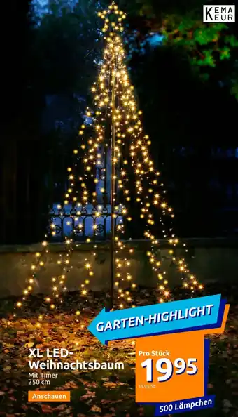 Action XL LED Weihnachtsbaum Mit Timer 250 cm Angebot