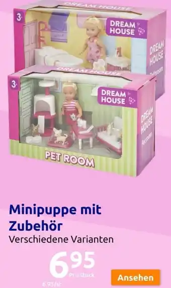 Action Minipuppe mit Zubehör Angebot