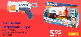 Action Zuru X-Shot Dartpistole Fury 4 Angebot