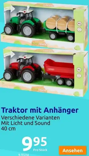 Action Traktor mit Anhänger Verschiedene Varianten Mit Licht und Sound 40 cm Angebot