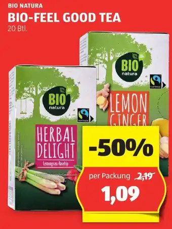 Hofer BIO NATURA BIO-FEEL GOOD TEA Angebot